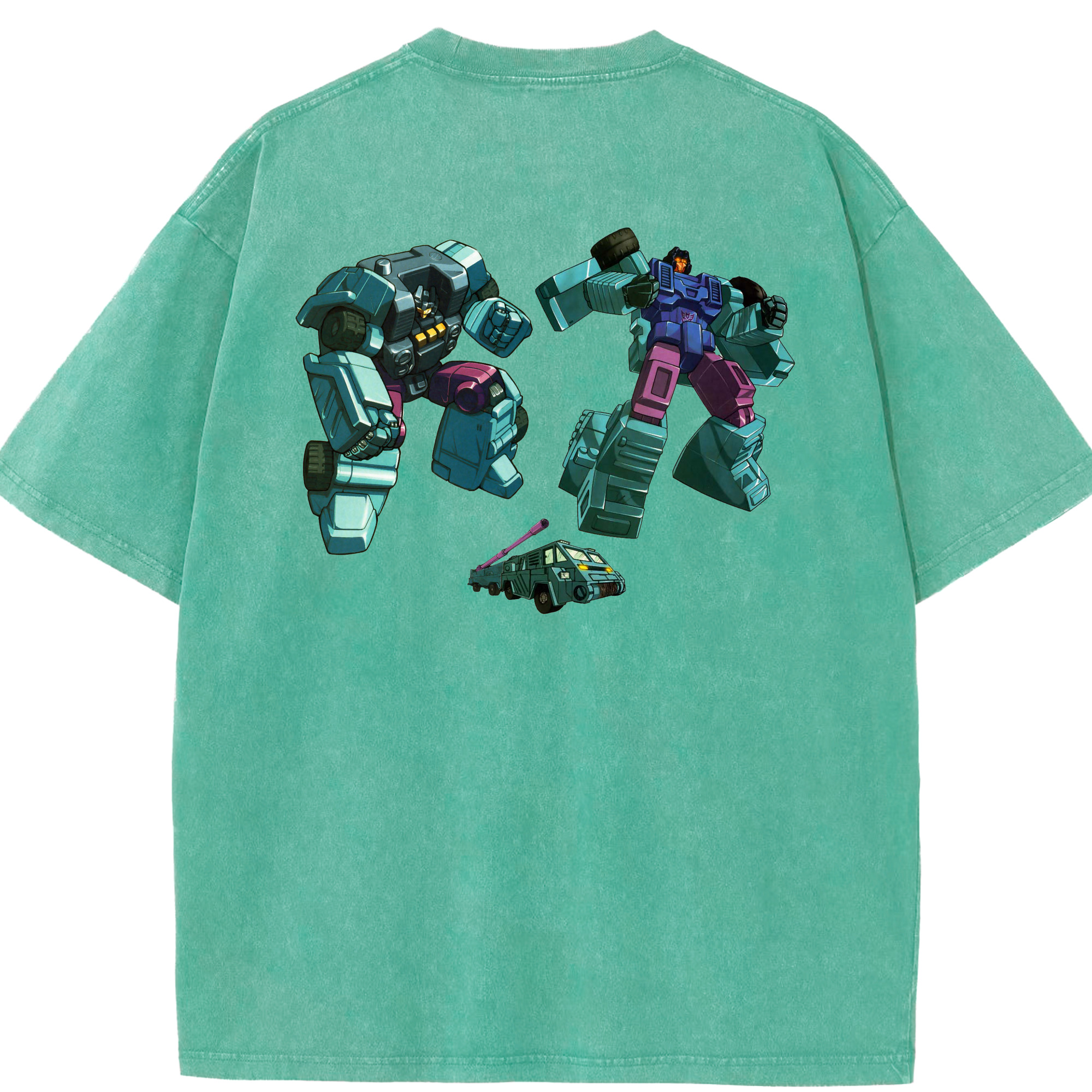 （画像用）  綿100% ヴィンテージ風 半袖Tシャツ（背面プリント）